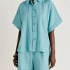 Chemise En Lin Elafonissi - Ceruleen