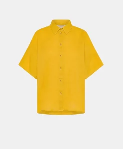 Chemise En Lin Elafonissi - Jaune Soleil