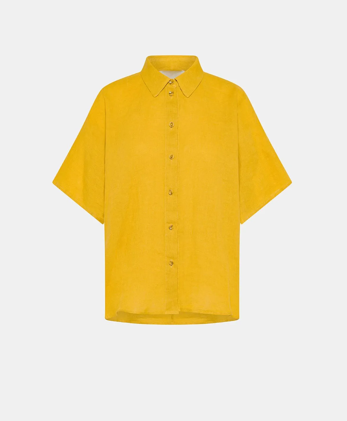 Chemise En Lin Elafonissi - Jaune Soleil