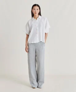 Chemise En Lin Elafonissi - Blanc Optique