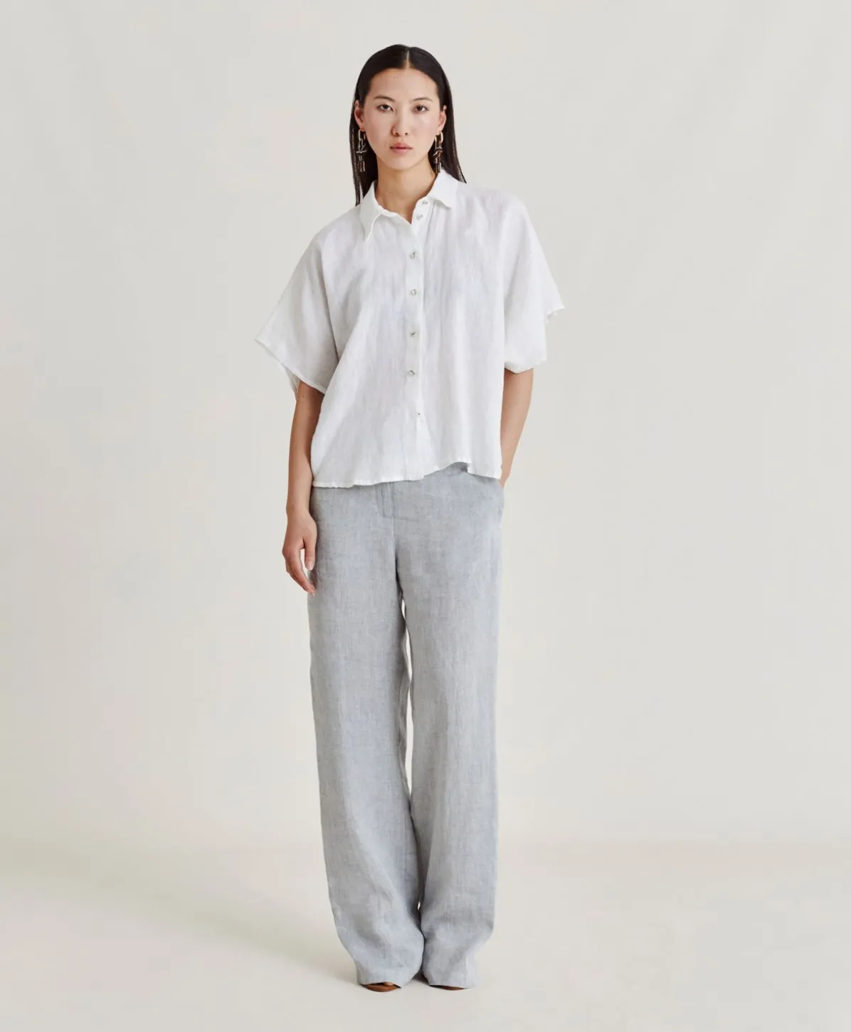 Chemise En Lin Elafonissi - Blanc Optique