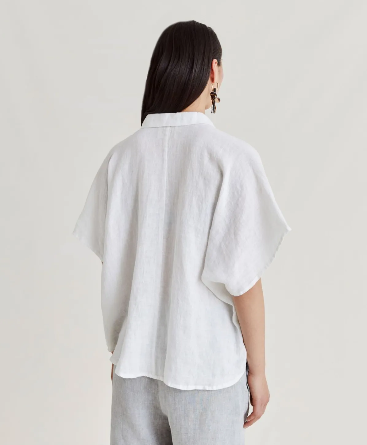 Chemise En Lin Elafonissi - Blanc Optique
