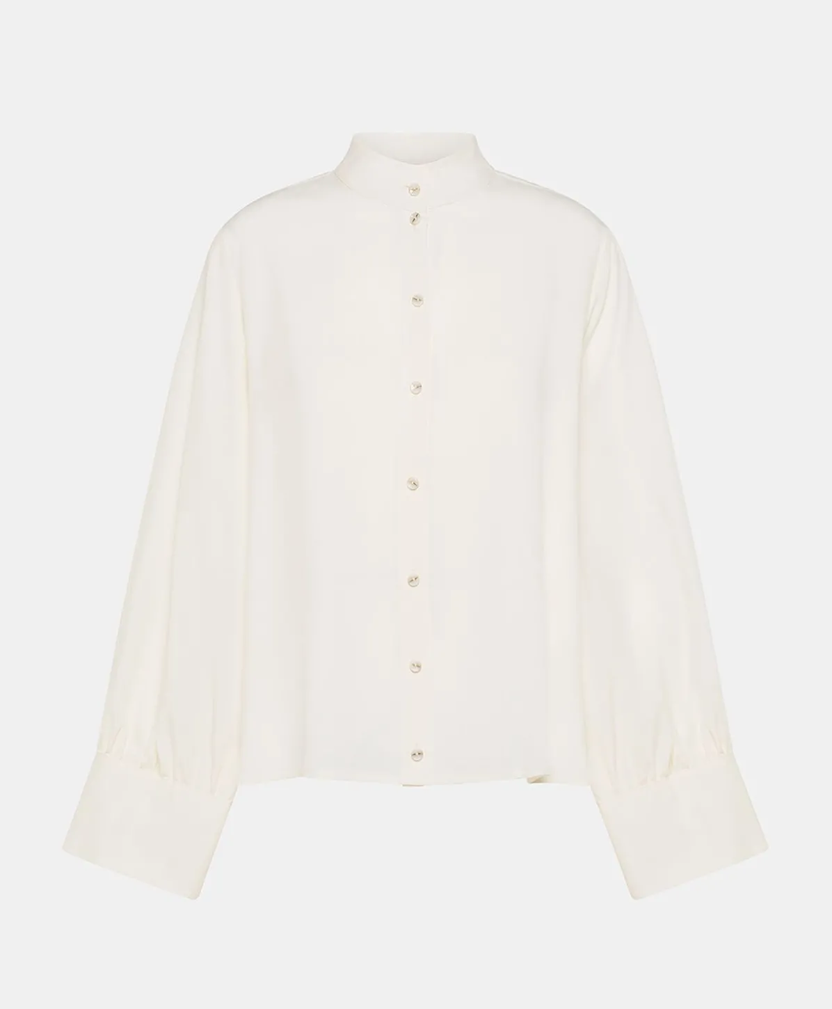 Chemise En Soie Et Acetate Franklin - Creme
