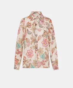 Chemise Extreme En Lin Viscose - Rose Multicolore