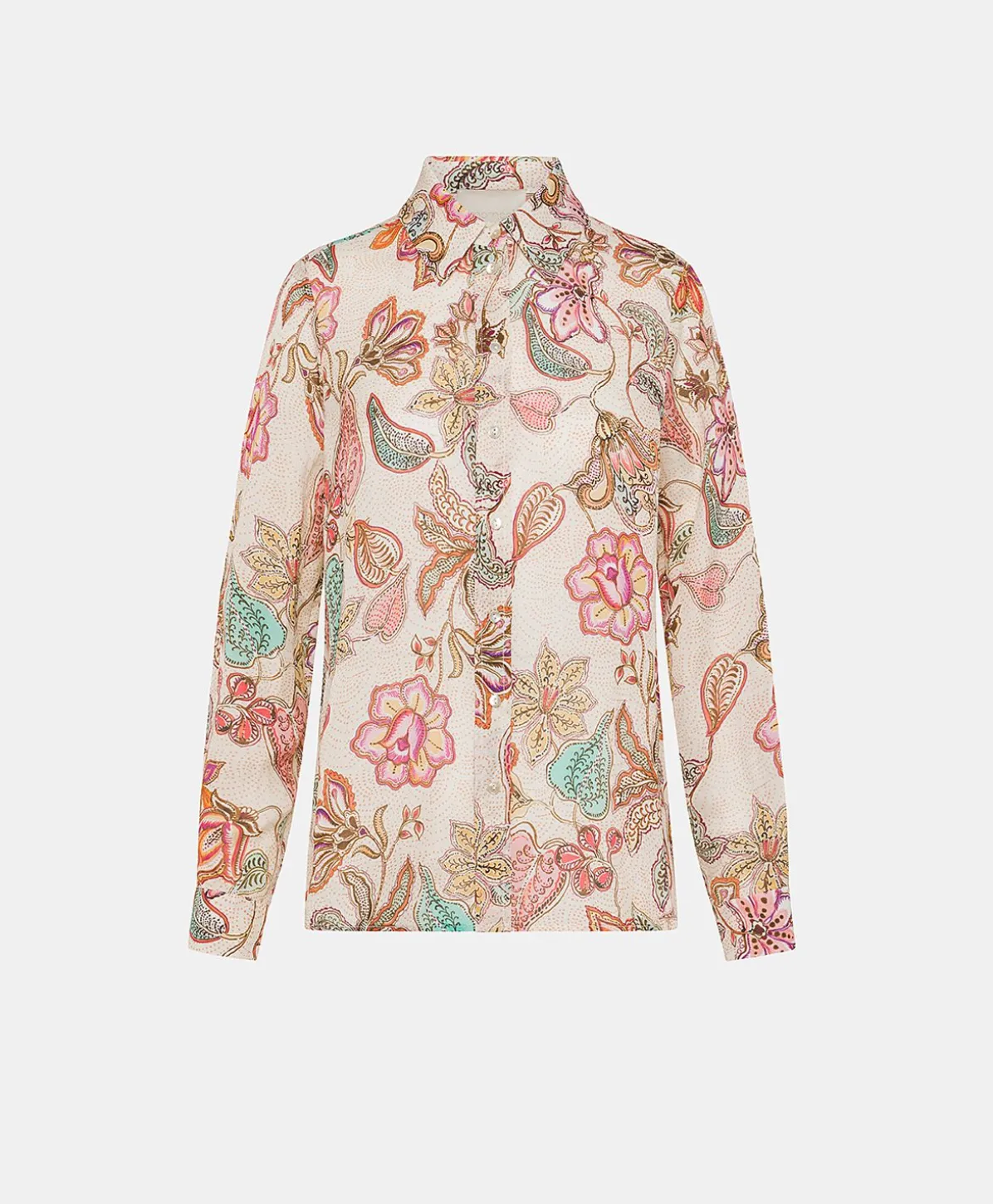 Chemise Extreme En Lin Viscose - Rose Multicolore