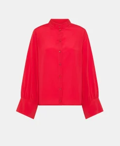 Chemise Franklin En Acetate De Soie - Azalee