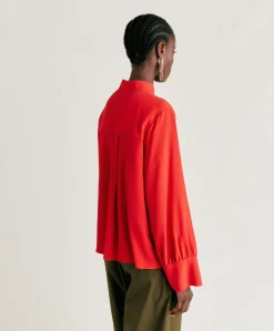 Chemise Franklin En Acetate De Soie - Azalee