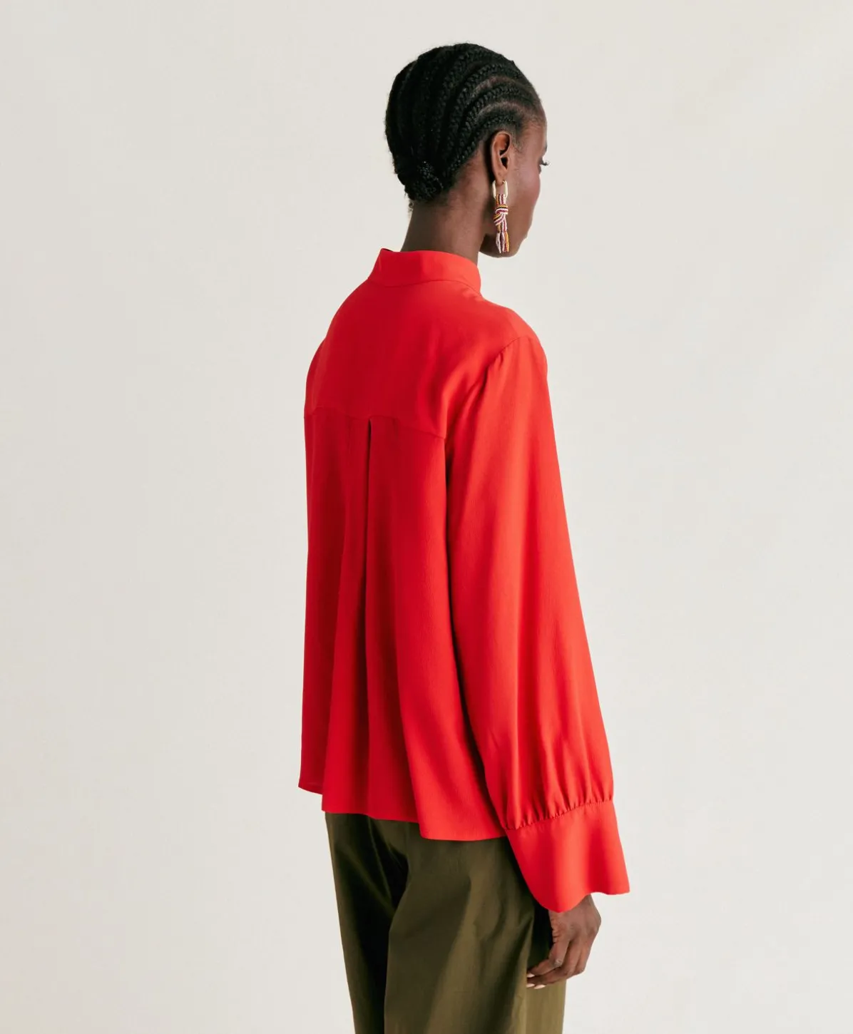 Chemise Franklin En Acetate De Soie - Azalee