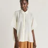 Chemise Jacquard Brooklyn Cupro - Creme