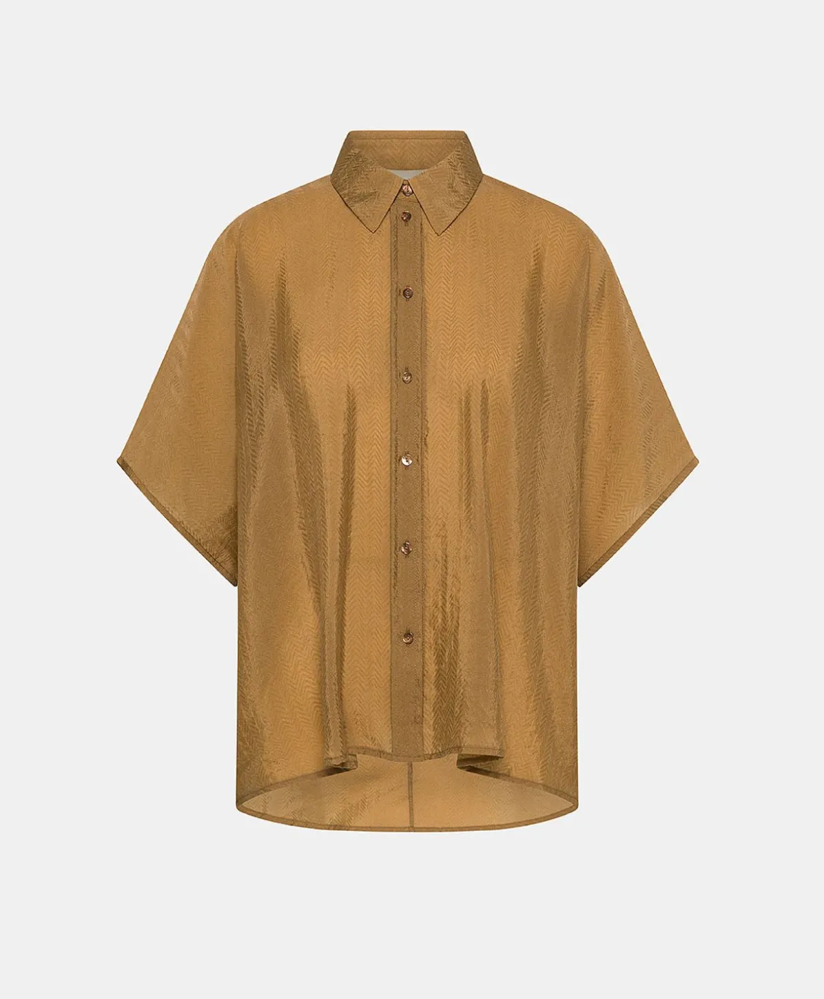 Chemise Jacquard Brooklyn Cupro - Reglisse