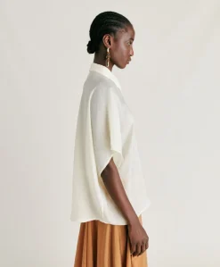 Chemise Jacquard Brooklyn Cupro - Creme
