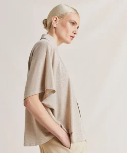 Chemise Jersey Lurex Brooklyn - Sable