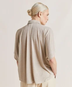 Chemise Jersey Lurex Brooklyn - Sable