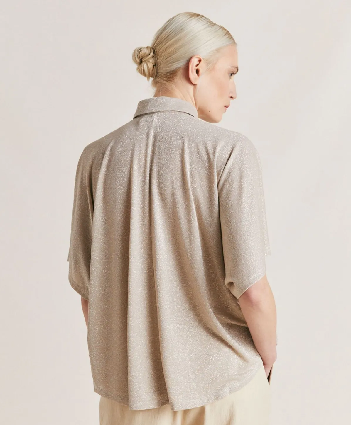Chemise Jersey Lurex Brooklyn - Sable