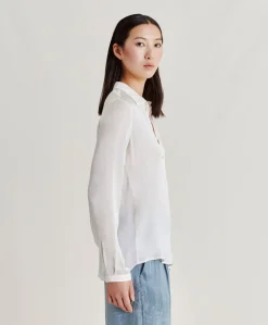 Chemise Meudon Unie En Soie - Creme