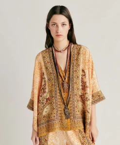 Chemise Ray Crepe De Chine - Brule/Multicolore