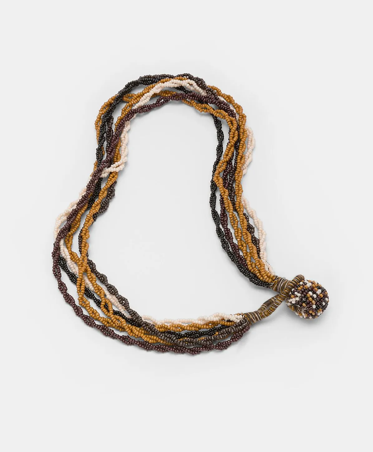Collier Rubiela Avec Perles - Cacao Multicolore