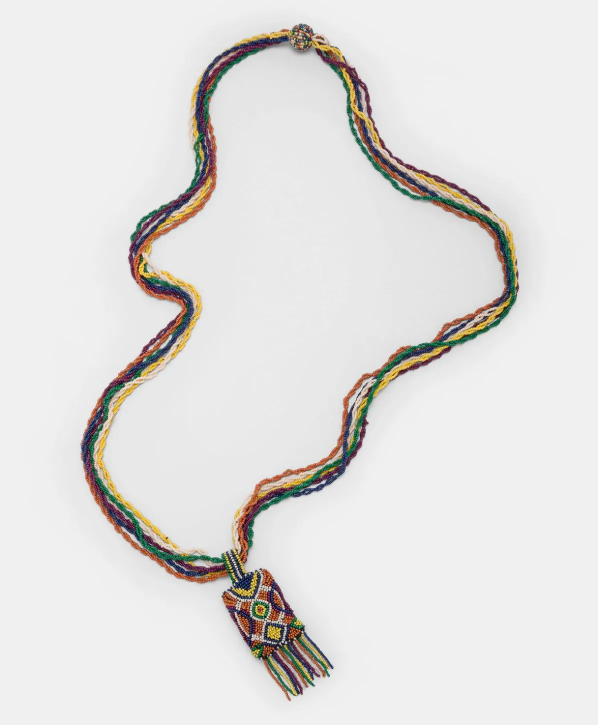 Collier Vidrier Avec Perles - Vert/Multicolore