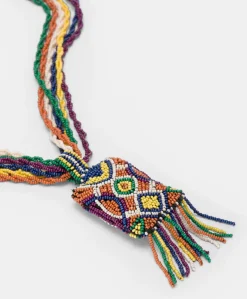 Collier Vidrier Avec Perles - Vert/Multicolore