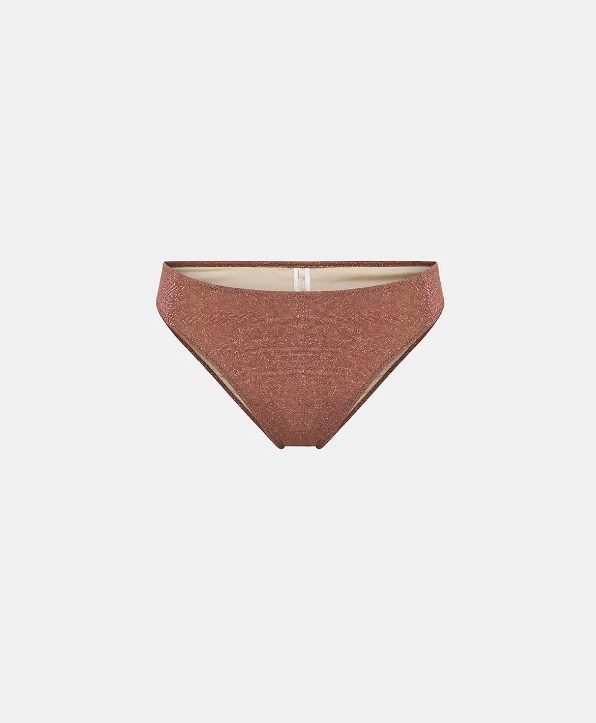 Costume Madi Slip En Jersey Lurex - Terre Cuite