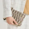 Fragua Pochette Avec Tissage - Marron / Multicolore