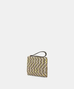 Fragua Pochette Avec Tissage - Marron / Multicolore