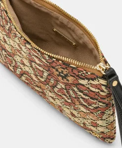 Fragua Pochette Avec Tissage - Noir Multicolore