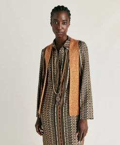 Gilet Adrien A Paillettes - Bronze