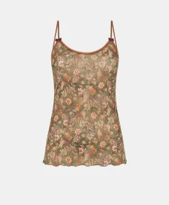 Haut En Nylon Imprime Airelle - Armee Multicolore