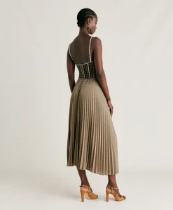Jupe Emi En Jersey Lurex - Boue