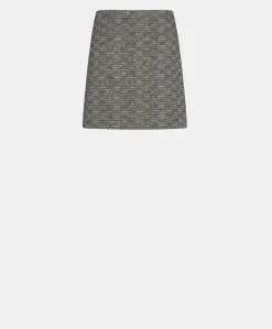 Jupe Mat Sirene Fil Coupe - Bleu/Or