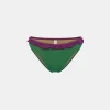 Maillot De Bain Palm Bay En Jersey Lurex - Emeraude/Cyclamen