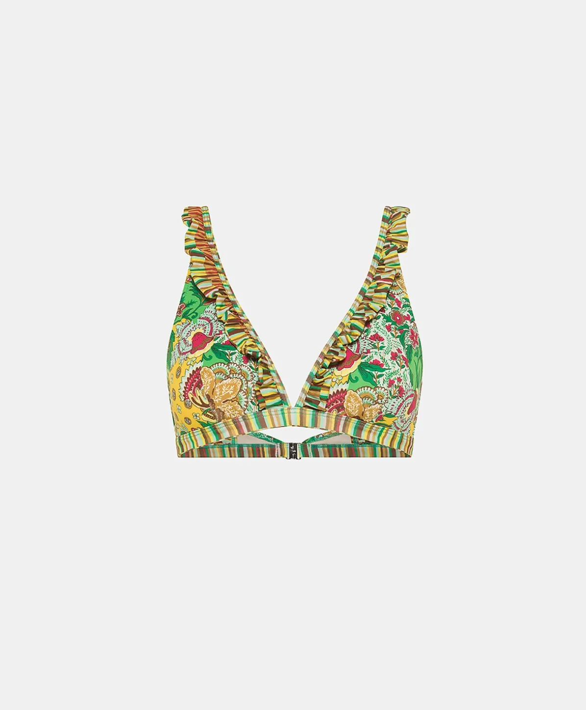 Maillot De Bain Triangle Puerto Rico - Jaune Multicolore