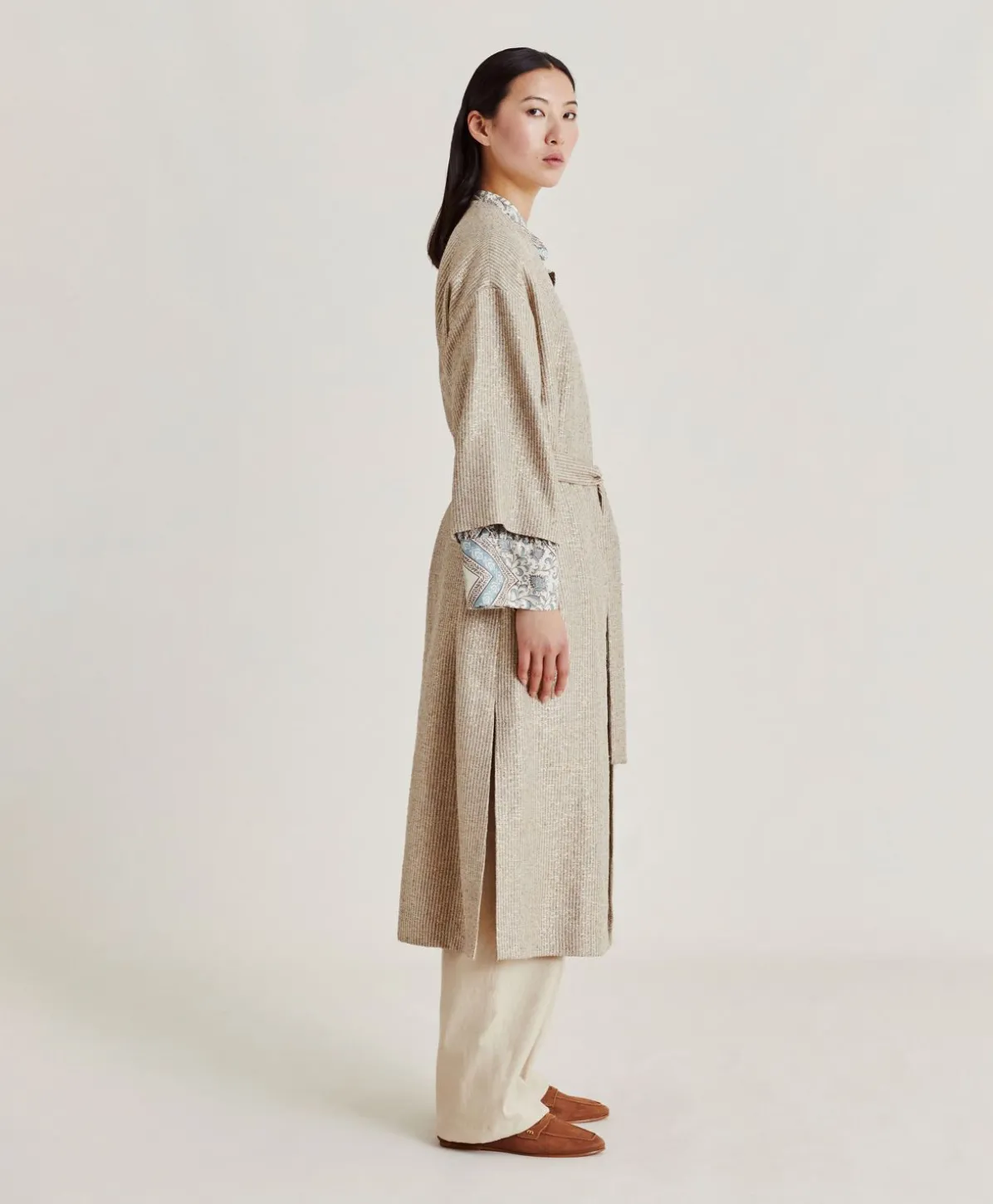 Manteau Calla A Mat Lurex - Sable Multicolore