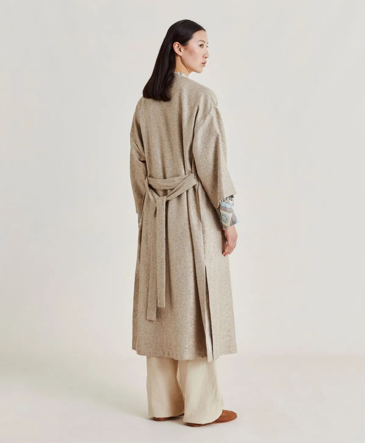 Manteau Calla A Mat Lurex - Sable Multicolore