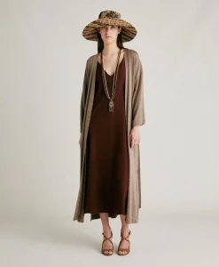 Manteau Calla Lurex Jersey - Boue