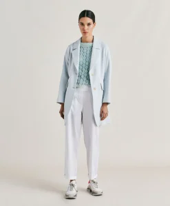Manteau Pomeranien En Lin Coton - Ciel
