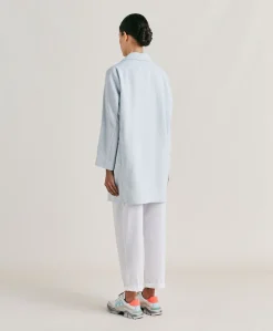 Manteau Pomeranien En Lin Coton - Ciel