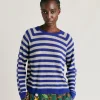 Marmotta Pull Raye Lurex Perle - Bluette