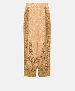 Pantalon Boracay En Crepe De Chine - Brule/Multicolore