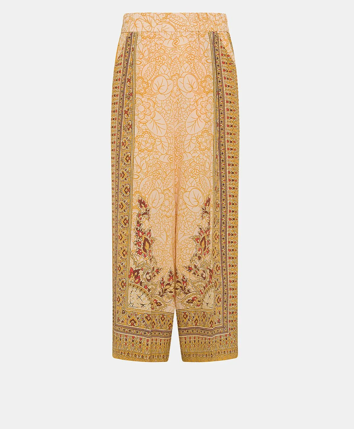 Pantalon Boracay En Crepe De Chine - Brule/Multicolore