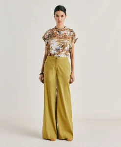 Pantalon Candeo En Lin Et Coton - Avocat