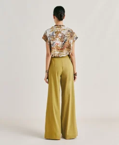 Pantalon Candeo En Lin Et Coton - Avocat