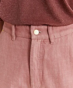 Pantalon Denim Bis Fuchsia - Rose Antique