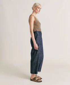 Pantalon Denim Bis Fuchsia - Bleu Jean