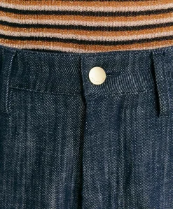 Pantalon Denim Bis Fuchsia - Bleu Jean
