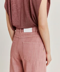 Pantalon Denim Bis Fuchsia - Rose Antique