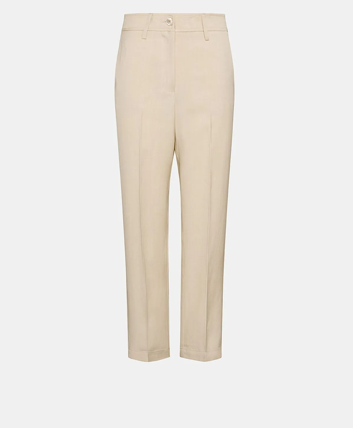 Pantalon Elegant En Lin Et Viscose Matthieu - Creme