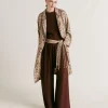 Pantalon En Acetate De Soie Aspen - Chocolat