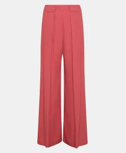 Pantalon En Acetate De Soie Aspen - Amarante